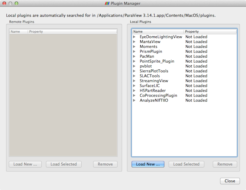 paraview plugin manager